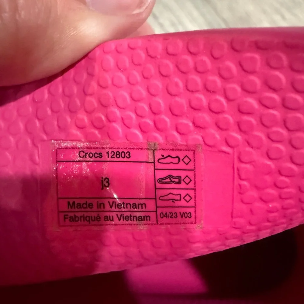 Crocs Handle It Rain Boots Pink Girls Kids Youth Size J3